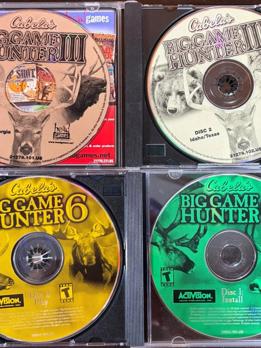 Cabela's Big Game Hunter III Jewel Case & Big Game Hunter 6 - (PC, 2001)